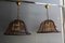 Italian Hanging Lamps in Bamboo and Curved Crystal, 1970s, Set of 2, Image 14