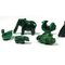 Statuette vintage in malachite, anni '70, set di 6, Immagine 3