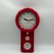 Italian Lacquered Red Wall Clock by Lowell, 1970s 1