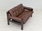 Scandinavian 2-Seat Sofa in Brown Leather, 1970s 14
