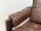 Scandinavian 2-Seat Sofa in Brown Leather, 1970s, Image 3