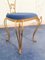 Mid-Century Modern Italian Vanity Chairs in Gold Iron by Pier Luigi Colli, 1950s, Set of 2 5