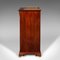Antique English Edwardian Music Cabinet in Walnut and Glass, 1890s 5