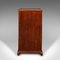 Antique English Edwardian Music Cabinet in Walnut and Glass, 1890s 6