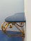 Mid-Century Italian Blue Glass Gold Iron Console Table by Pier Luigi Colli, 1950, Image 10