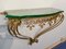 Mid-Century Italian Green Crystal Gold Iron Console Table by Pier Luigi Colli, 1950 9