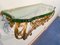 Grüner italienischer Mid-Century Eisen Konsolentisch aus Kristallglas von Pier Luigi Colli, 1950 12