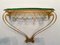 Mid-Century Italian Green Crystal Gold Iron Console Table by Pier Luigi Colli, 1950 6