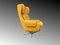 Vintage Swivel Wing Egg Armchair from Up Závody, 1970s, Image 5