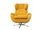 Vintage Swivel Wing Egg Armchair from Up Závody, 1970s, Image 1