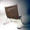 Sedia Pk 22 vintage in pelle marrone cioccolato di Poul Kjærholm per Fritz Hansen, 1991, Immagine 9