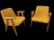 Vintage 366 Easy Chairs by Józef Chierowski, 1960, Set of 2 1