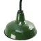 Vintage Industrial Green Enamel and Cast Iron Wall Lamp by Benjamin, USA 3