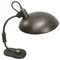 Vintage Industrial Grey Metal Table Lamp with Wooden Handle, Image 2