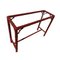 Vintage Red Lacquered Faux Bamboo Console Table 2