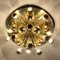 Mid-Century German Atomic Ceiling Lamp in Brass by Dorothee Becker for Cosack, 1970s 3
