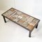 Mid-Century French Coffee Table in Ceramic and Steel, 1960s 2