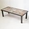 Mid-Century French Coffee Table in Ceramic and Steel, 1960s, Image 1