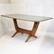 Mid-Century Italian Dining Table in Wood and Glass by Gio Ponti, 1950s 1