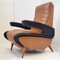 Mid-Century Lounge Chair in Skaï by Marco Zanuso, 1950s 3