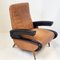 Mid-Century Lounge Chair in Skaï by Marco Zanuso, 1950s, Image 1