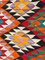Afghan Kilim Rug with Multicolor and Geometric Patterns, 1950, Image 7