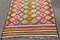 Afghanischer Kelim Teppich mit mehrfarbigen und geometrischen Mustern, 1950 5