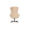 Beige 808 Fabric Armchair & Footstool from Thonet, Set of 2 12