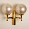 Wall Light Brass with Opaline Brass in the style of Sciolari, 1970s 7