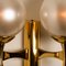 Wall Light Brass with Opaline Brass in the style of Sciolari, 1970s 9