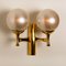 Wall Light Brass with Opaline Brass in the style of Sciolari, 1970s 8