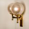 Wall Light Brass with Opaline Brass in the style of Sciolari, 1970s 5