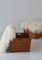 Sgabelli moderni in quercia e pelle di pecora, Danimarca, anni '60, set di 2, Immagine 4