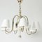 Silver Plated Chandelier by Elis Bergh, 1920s 2