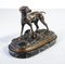 Jagdhund-Skulptur aus Bronze 1