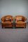 Vintage Club Chairs in Sheep Leather, Set of 2, Image 1