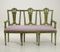 Carved, Painted, & Gilt Gustavian Sofa Bench, 1790s, Image 2