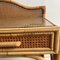 Vintage Italian Rattan and Bamboo Dressing Table, 1970s 6