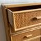 Vintage Chest of Drawers in Cane and Bamboo, 1970s, Image 7