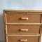 Vintage Chest of Drawers in Cane and Bamboo, 1970s 3