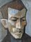 Schwedischer Künstler, Porträt eines Mannes, 1950er, Öl auf Leinwand, Gerahmt 6