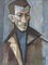 Schwedischer Künstler, Porträt eines Mannes, 1950er, Öl auf Leinwand, Gerahmt 5