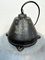 Lámpara colgante industrial de hierro fundido y esmalte gris, años 60, Imagen 14