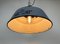 Industrial Grey Enamel & Cast Iron Pendant Light, 1960s 11