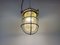 Industrial Soviet Bunker Green Pendant Light with Iron Grid, 1960s 17