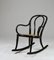 Bentwood Ebonised Rocking Chair from Thonet, 1890s 5