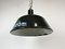 Industrial Black Enamel Pendant Lamp from Emax, 1960s, Image 8