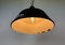 Lámpara colgante industrial esmaltada en negro de Emax, años 60, Imagen 11
