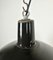 Lámpara colgante industrial esmaltada en negro de Emax, años 60, Imagen 6