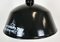 Lámpara colgante industrial esmaltada en negro de Emax, años 60, Imagen 3